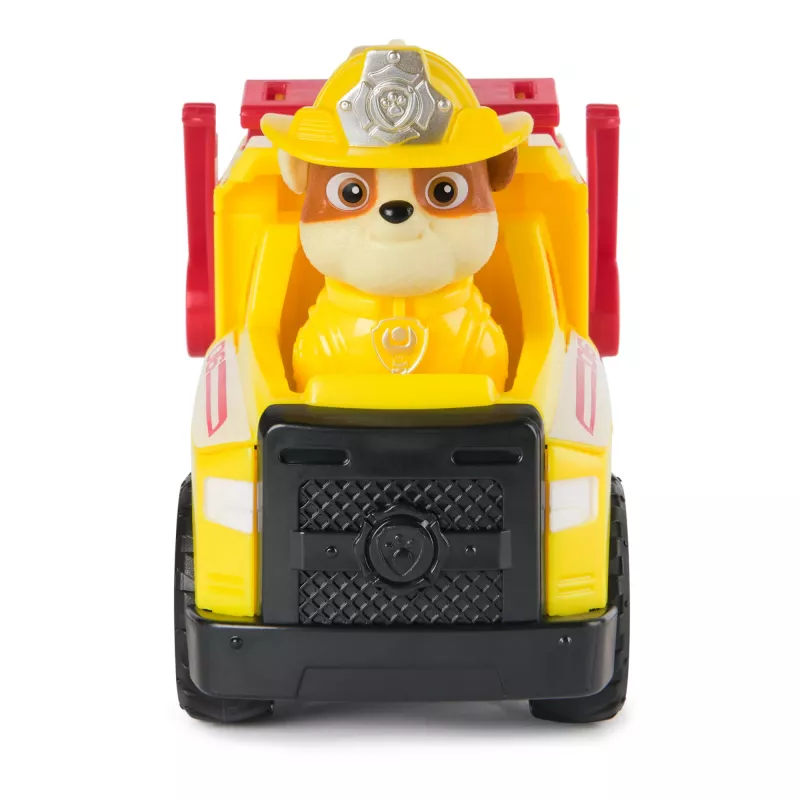 PAW Patrol Fire Rescue: Rubble Camião basculante de bombeiros de resgate com figura de ação, projéteis e camião de brinquedo, brinquedo para rapazes e raparigas a partir dos 3 anos