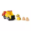 PAW Patrol Fire Rescue: Rubble Camião basculante de bombeiros de resgate com figura de ação, projéteis e camião de brinquedo, brinquedo para rapazes e raparigas a partir dos 3 anos