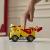 PAW Patrol Fire Rescue: Rubble Camião basculante de bombeiros de resgate com figura de ação, projéteis e camião de brinquedo, brinquedo para rapazes e raparigas a partir dos 3 anos