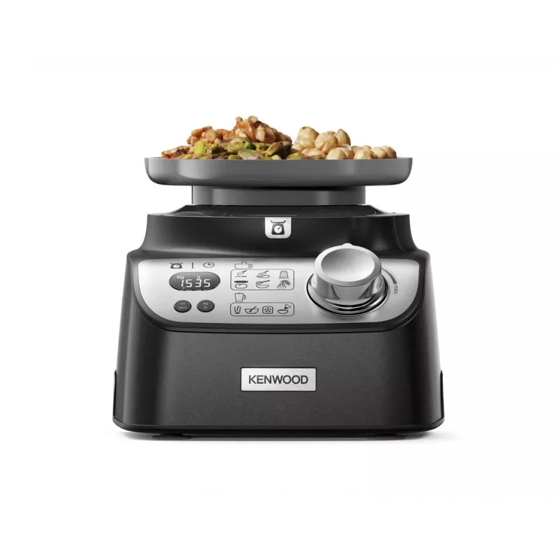 Robot de cozinha compacto Kenwood MultiPro XL Weigh+ preto – 1.000 W, balança integrada, acessório misturador