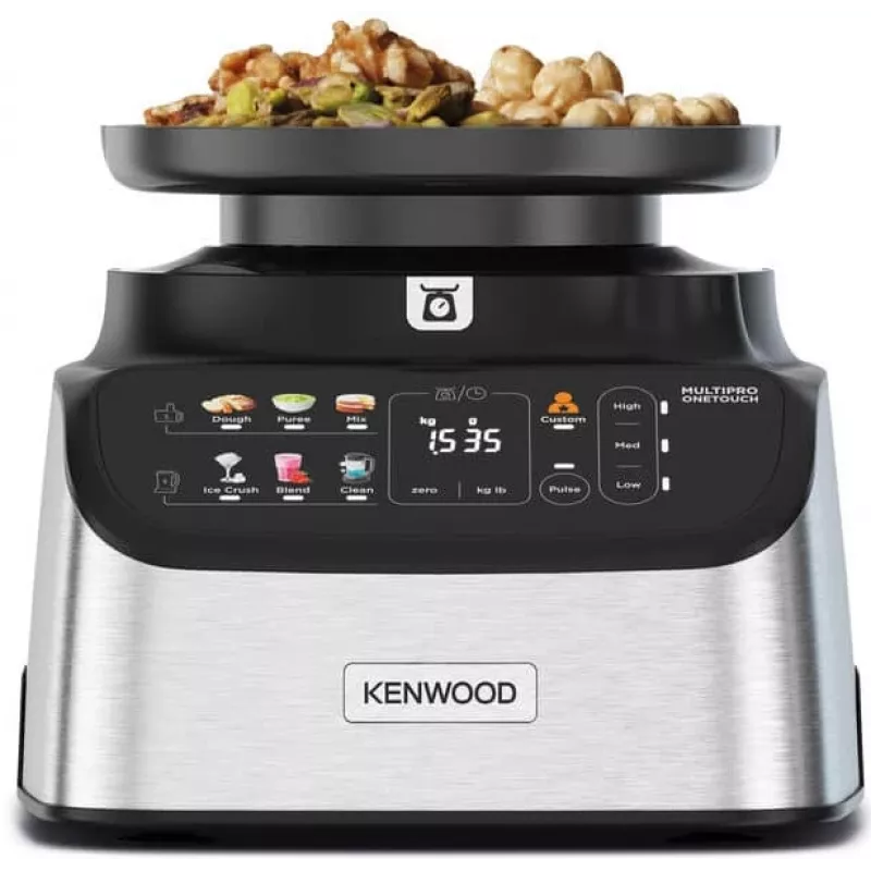 Robot de cozinha Kenwood MultiPro OneTouch 1000 W 3 L preto, aço inoxidável, balança integrada