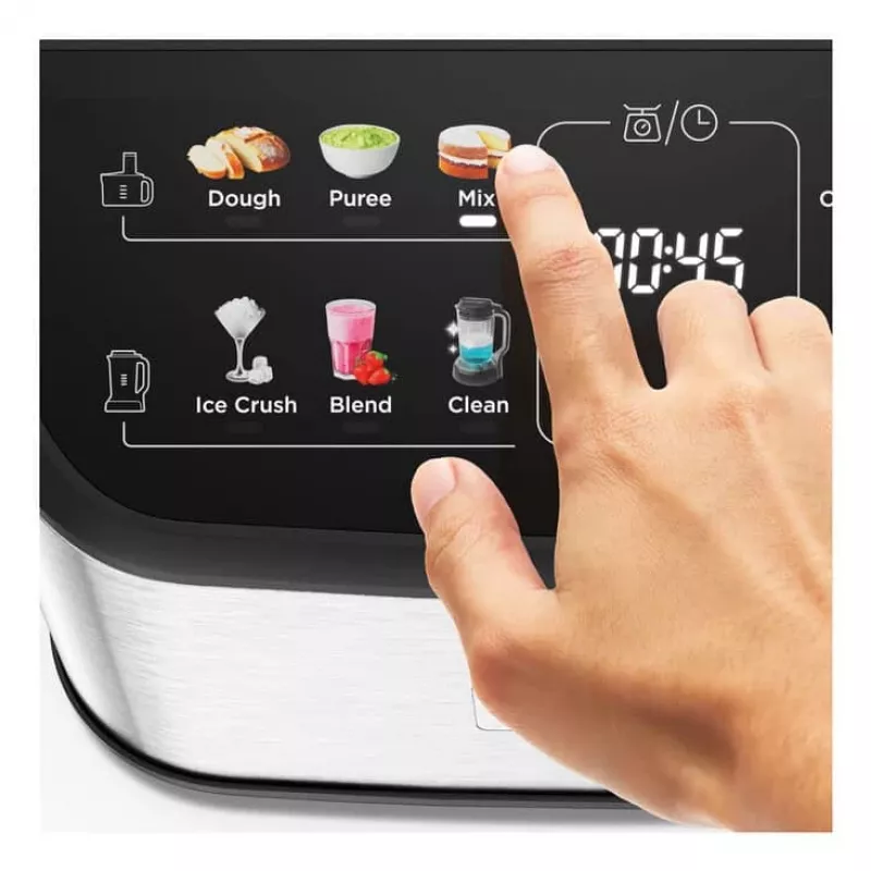 Robot de cozinha Kenwood MultiPro OneTouch 1000 W 3 L preto, aço inoxidável, balança integrada