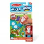 Melissa & Doug Sticker WOW! Bloco de atividades de 24 páginas e carimbo de autocolantes, 300 autocolantes, brinquedo fidget de arte e artesanato figura colecionável – Tigre – certificado FSC