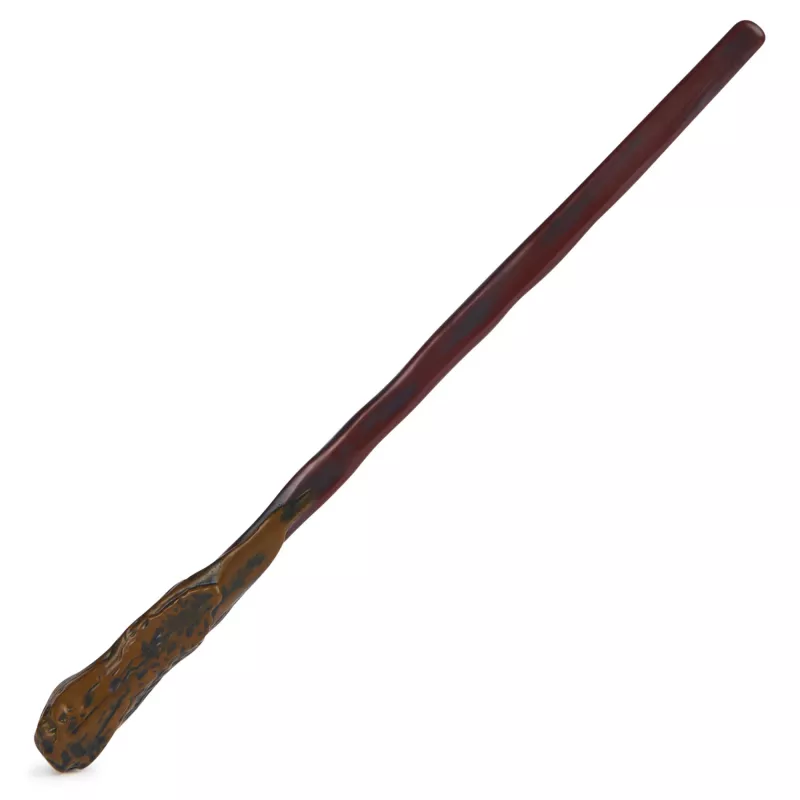 Spin Master Wizarding World Harry Potter varinha autêntica de Ron Weasley com suporte de Hogwarts, para jogos de papéis, de plástico, a partir dos 14 anos