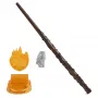 Wizarding World Harry Potter, varinha mágica de colecionador Hermione Granger de 12 polegadas com suporte e ícone em metal fundido, criaturas mágicas, acessório de disfarce