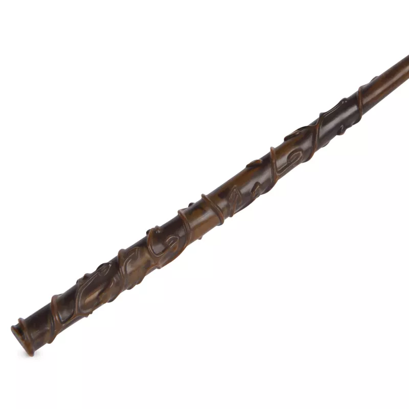 Wizarding World Harry Potter, varinha mágica de colecionador Hermione Granger de 12 polegadas com suporte e ícone em metal fundido, criaturas mágicas, acessório de disfarce
