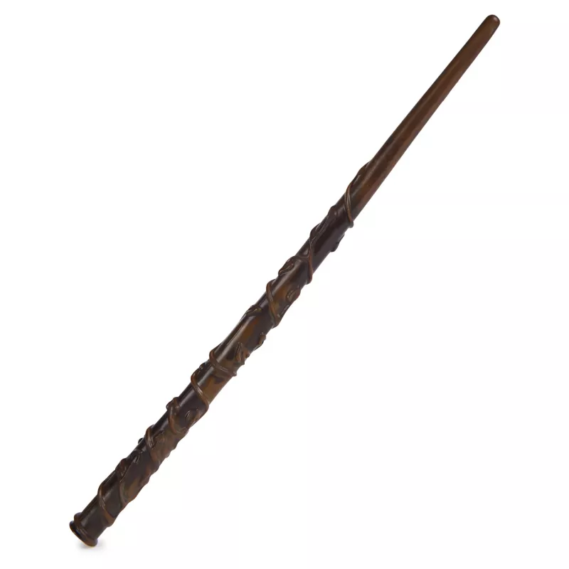 Wizarding World Harry Potter, varinha mágica de colecionador Hermione Granger de 12 polegadas com suporte e ícone em metal fundido, criaturas mágicas, acessório de disfarce