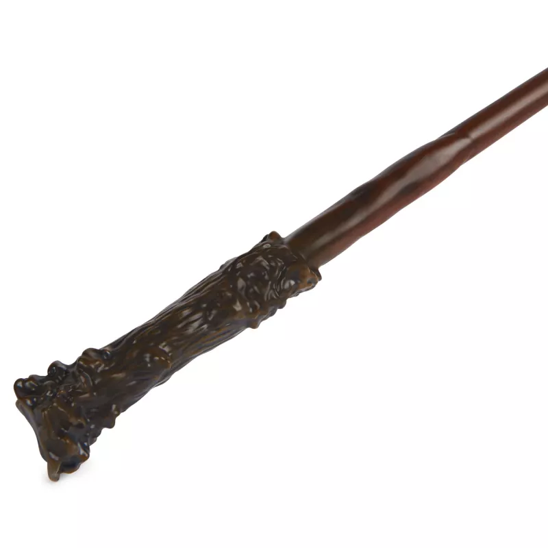 Wizarding World Harry Potter, varinha mágica de colecionador Harry Potter de 12 polegadas com suporte e ícone em metal fundido, criaturas mágicas, acessório para disfarces
