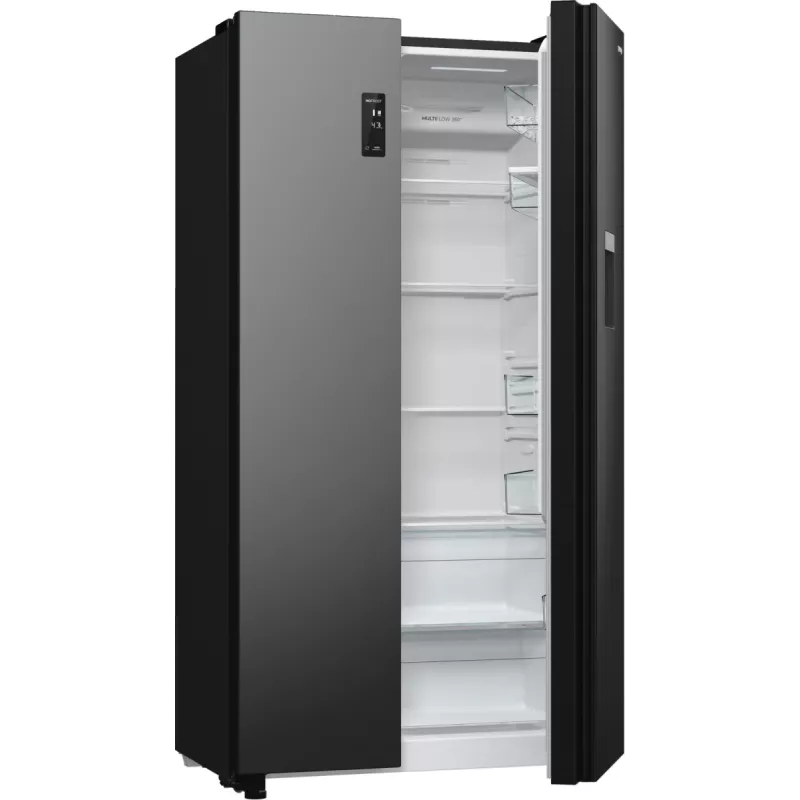 Gorenje NRR9185EABXLWD frigorífico Side-by-Side, 547 l (355 l + 192 l), ConvertActive, classe energética E, aço inoxidável escuro