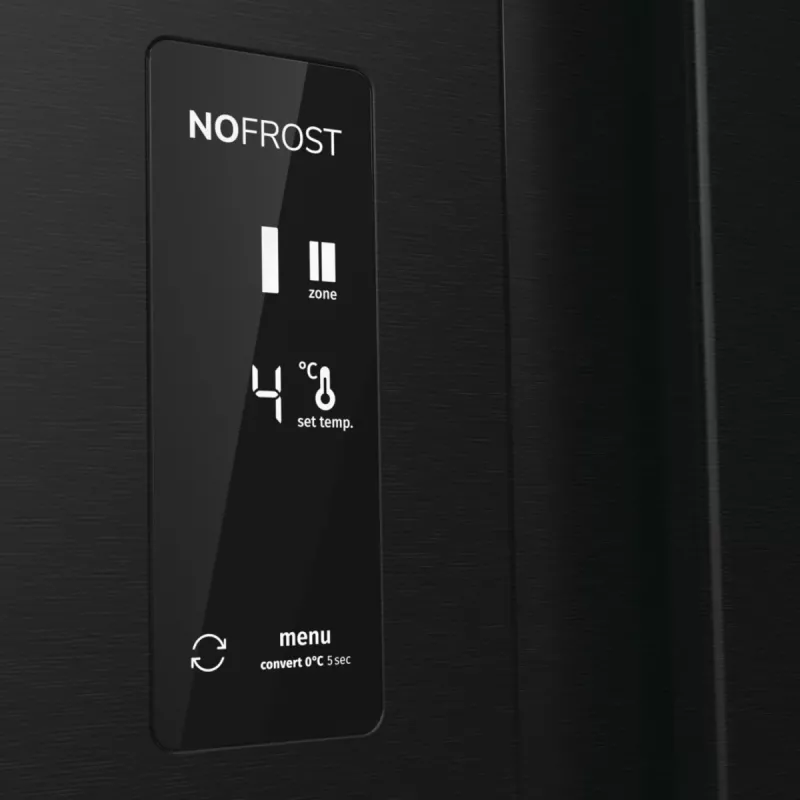 Gorenje NRR9185EABXLWD frigorífico Side-by-Side, 547 l (355 l + 192 l), ConvertActive, classe energética E, aço inoxidável escuro