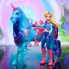 Figura de brincar Spin Master Unicorn Academy Isabel com crina e cauda verdadeiras e escova