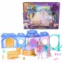 Conjunto de brincar Spin Master Unicorn Academy estábulo com fonte, efeitos de luz e som