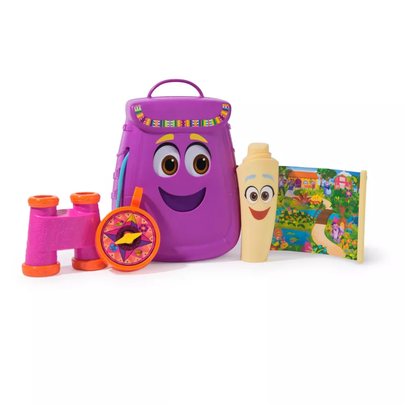 Spin Master Dora My Adventure mochila com mapa retrátil, binóculos de brincar e bússola – multicolor, a partir dos 3 anos
