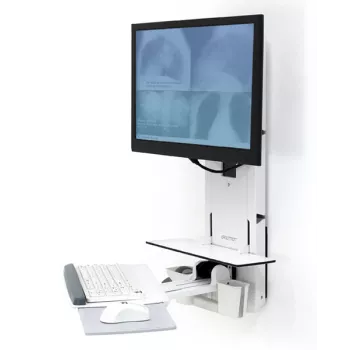 ERGOTRON Styleview elevador vertical sentado-em pé quarto de paciente (branco)