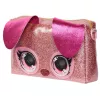 Purse Pets, Keepin’ It Clutch Dazzling Diva brinquedo de cachorro e bolsa de pulso com olhos arco-íris luminosos, brinquedo para meninas a partir dos 4 anos