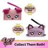 Purse Pets, Keepin’ It Clutch Dazzling Diva brinquedo de cachorro e bolsa de pulso com olhos arco-íris luminosos, brinquedo para meninas a partir dos 4 anos
