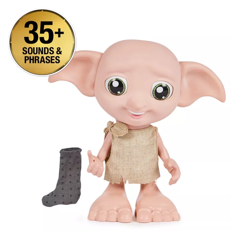Brinquedo interativo Wizarding World Harry Potter Dobby função de fala AAA multicolor