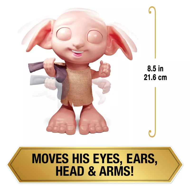 Brinquedo interativo Wizarding World Harry Potter Dobby função de fala AAA multicolor