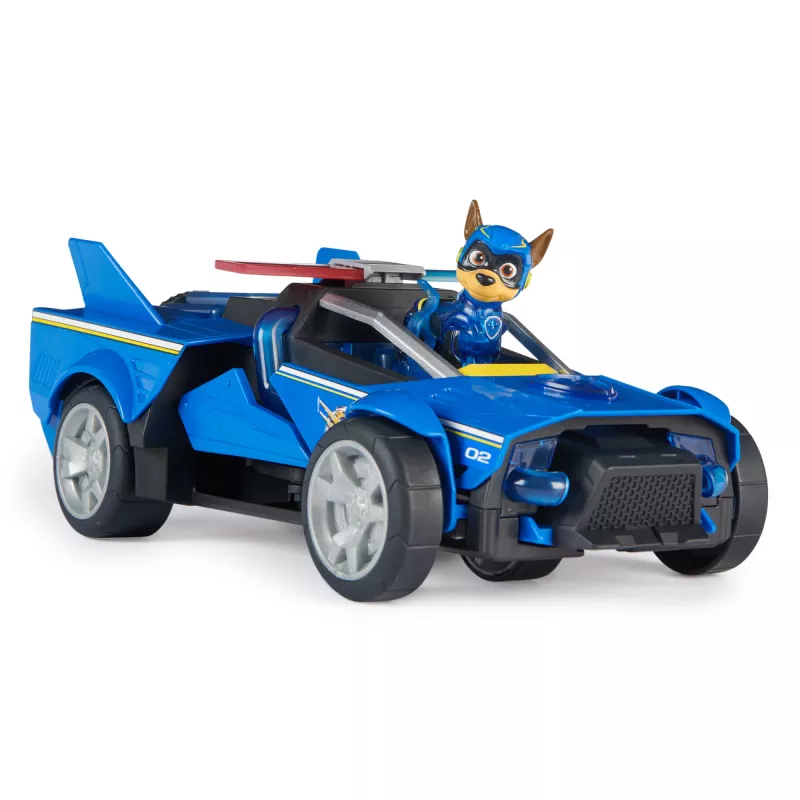 Carro de polícia PAW Patrol Chase’s Mighty Transforming Cruiser com luzes e sons