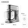Robot de cozinha Kenwood kMix Special Edition KMX760ACH — 1000 W, cromado, taça de aço inoxidável