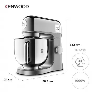 Robot de cozinha Kenwood kMix Special Edition KMX760ACH — 1000 W, cromado, taça de aço inoxidável