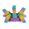 Kinetic Sand, conjunto Ultimate Sandisfying com 2lbs de areia de brincar (rosa, amarelo e turquesa), 10 ferramentas e moldes, brinquedo sensorial para crianças a partir dos 7 anos