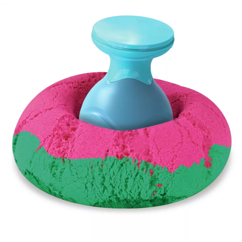 Kinetic Sand, conjunto Ultimate Sandisfying com 2lbs de areia de brincar (rosa, amarelo e turquesa), 10 ferramentas e moldes, brinquedo sensorial para crianças a partir dos 7 anos