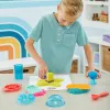Kinetic Sand, conjunto Ultimate Sandisfying com 2lbs de areia de brincar (rosa, amarelo e turquesa), 10 ferramentas e moldes, brinquedo sensorial para crianças a partir dos 7 anos