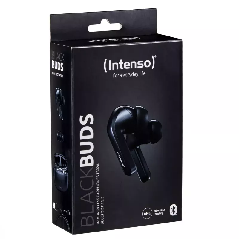 Auscultadores Intenso preto Buds T300A