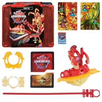 Bakugan Baku-tin com Special Attack Mantid, ajustável, figura de ação giratória e armazenamento de brinquedos, brinquedo para meninos e meninas a partir dos 6 anos