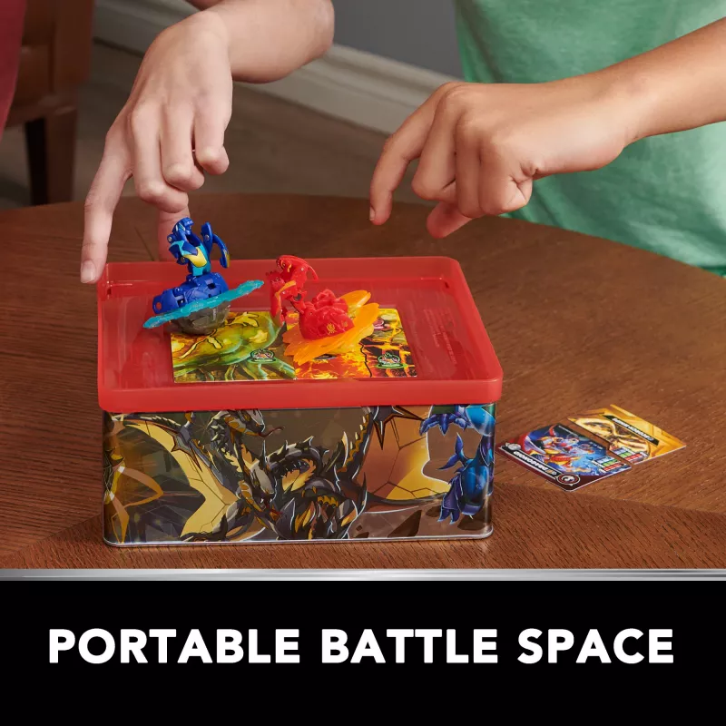 Bakugan Baku-tin com Special Attack Mantid, ajustável, figura de ação giratória e armazenamento de brinquedos, brinquedo para meninos e meninas a partir dos 6 anos