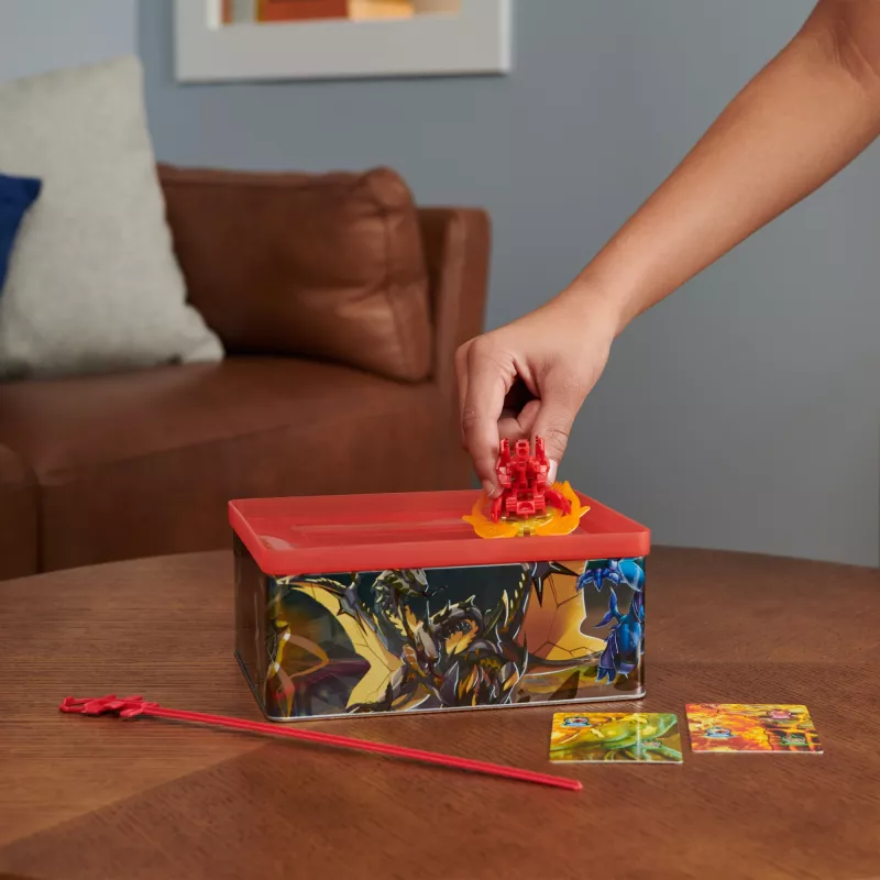 Bakugan Baku-tin com Special Attack Mantid, ajustável, figura de ação giratória e armazenamento de brinquedos, brinquedo para meninos e meninas a partir dos 6 anos