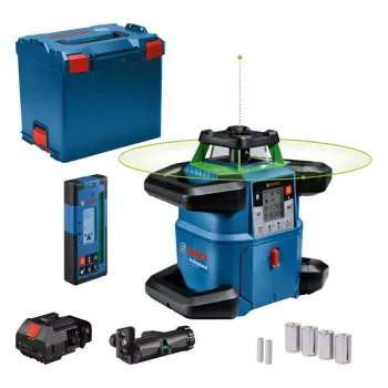 Laser rotativo Bosch GRL 650 CVHG Professional 18 V com linha laser verde, L-BOXX