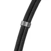 Cabo de pescoço para telefone com carregamento USB-C Intenso 60W carregamento rápido comprimento ajustável 1,65m nylon preto