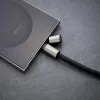 Cabo de pescoço para telefone com carregamento USB-C Intenso 60W carregamento rápido comprimento ajustável 1,65m nylon preto