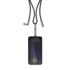 Cabo de pescoço para telefone com carregamento USB-C Intenso 60W carregamento rápido comprimento ajustável 1,65m nylon preto