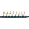 Conjunto de chaves de caixa Hazet 986-SR/8, conjunto de 8 peças chaves de caixa sextavadas curtas, 6–17 mm, preto