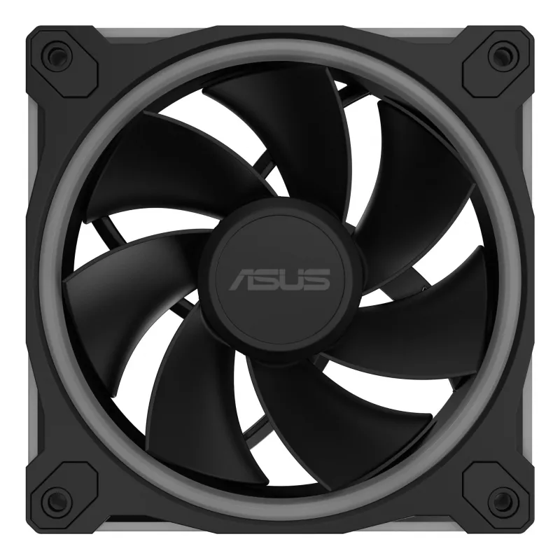 Ventoinha ASUS Prime MR120 ARGB Reverse preto 12 cm rolamento de deslizamento