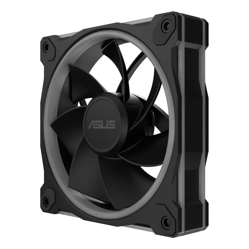 Ventoinha ASUS Prime MR120 ARGB Reverse preto 12 cm rolamento de deslizamento