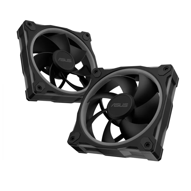 Ventoinha ASUS Prime MR120 ARGB Reverse preto 12 cm rolamento de deslizamento