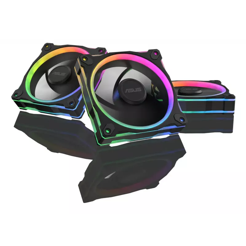 Ventoinha ASUS Prime MR120 ARGB Reverse preto 3in1 caixa de computador 12 cm 3 peças