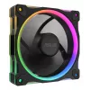 Ventoinha ASUS Prime MR120 ARGB preto 12 cm rolamento de deslizamento