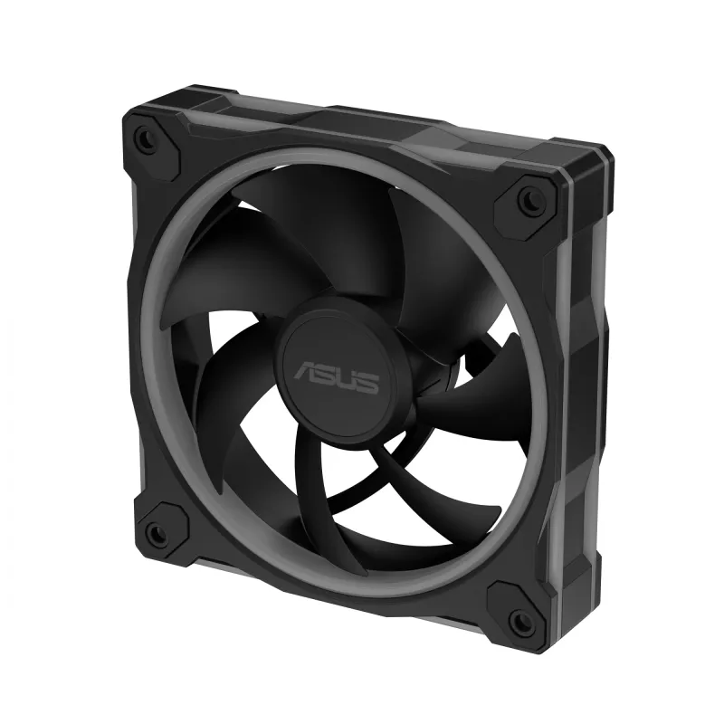 Ventoinha ASUS Prime MR120 ARGB preto 12 cm rolamento de deslizamento