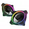 Ventoinha ASUS Prime MR120 ARGB preto 12 cm rolamento de deslizamento