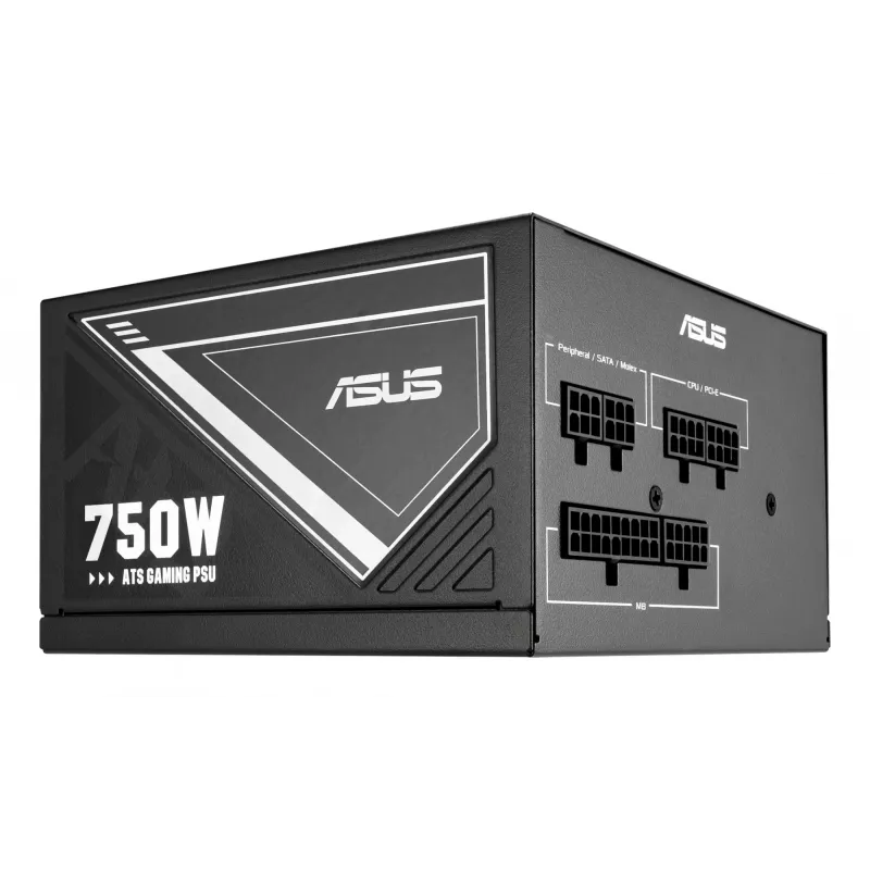 Fonte de alimentação ASUS ATS-750G 750 W, 20+4 pinos ATX, 80 PLUS Gold, preto