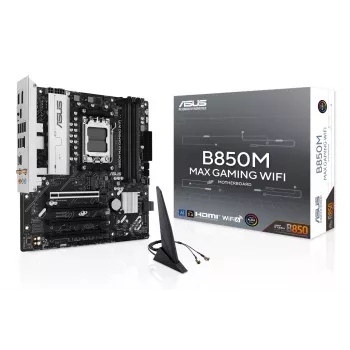Placa-mãe ASUS B850M MAX GAMING WIFI AMD B850 Socket AM5 micro ATX