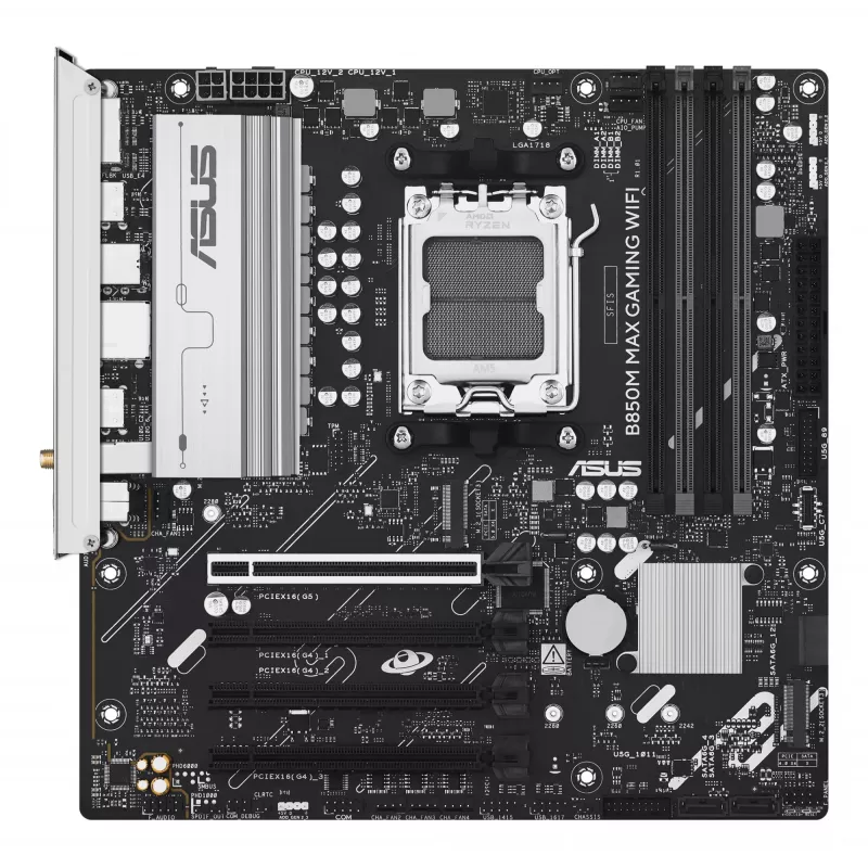 Placa-mãe ASUS B850M MAX GAMING WIFI AMD B850 Socket AM5 micro ATX