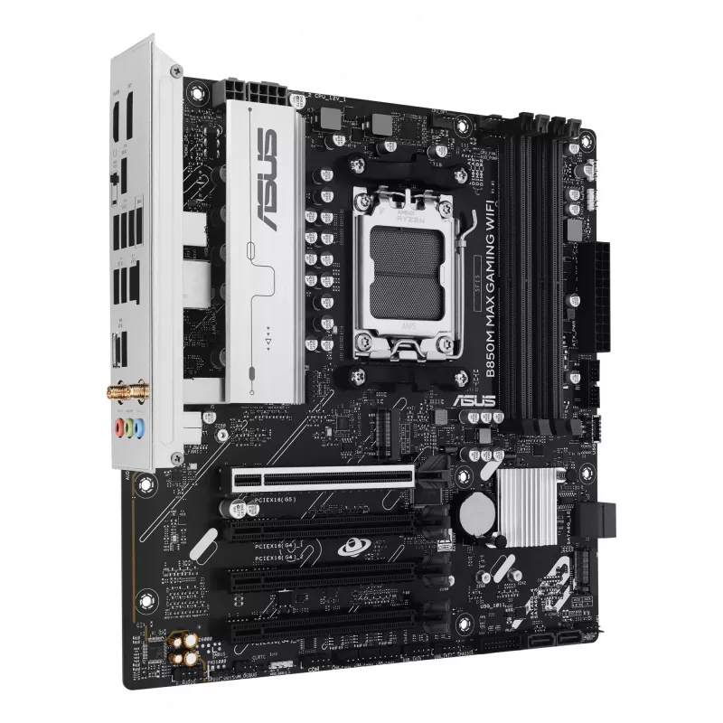 Placa-mãe ASUS B850M MAX GAMING WIFI AMD B850 Socket AM5 micro ATX