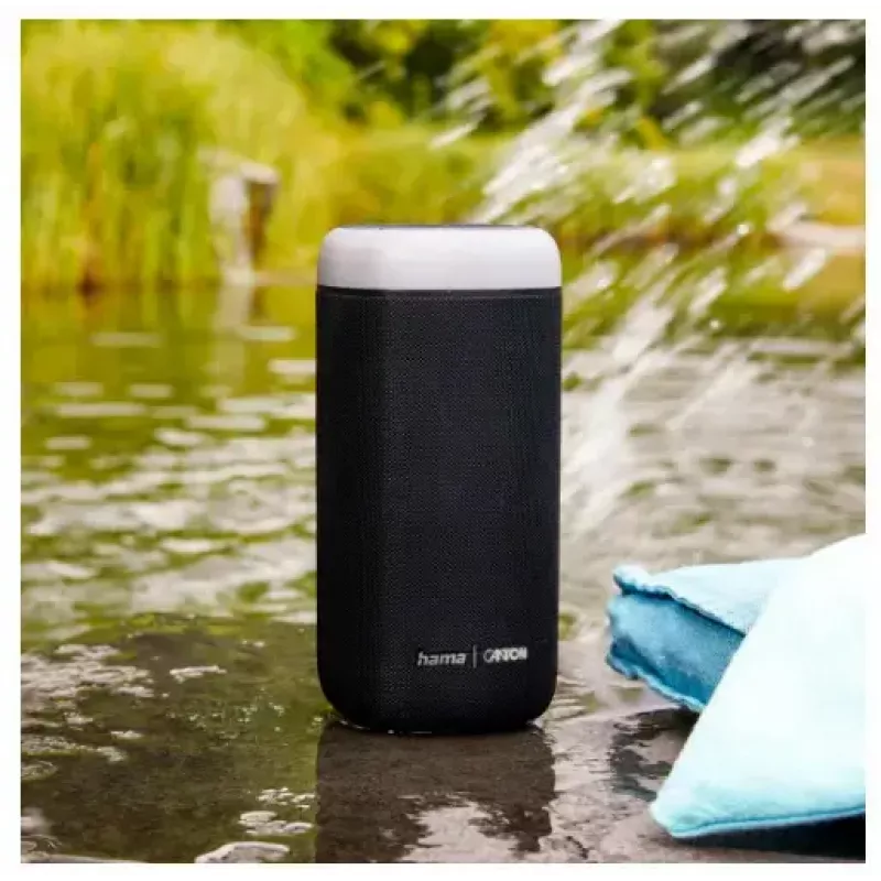 Altifalante Bluetooth CANTON Glow Pro da HAMA, preto, jack 3,5 mm, efeitos de luz LED