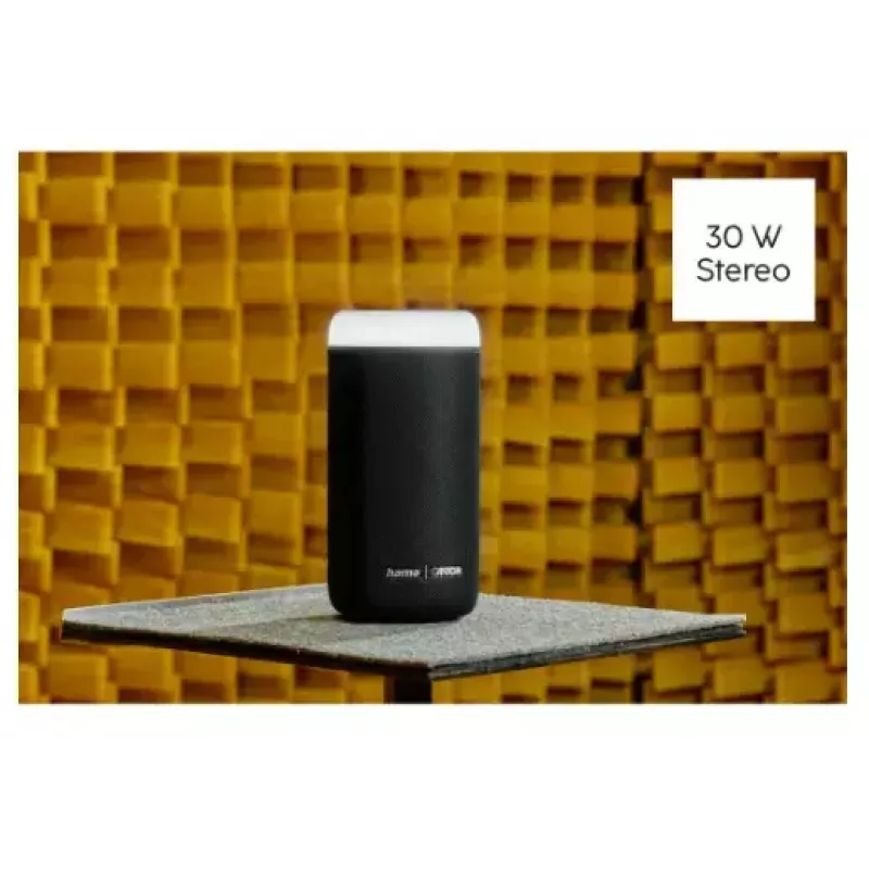 Altifalante Bluetooth CANTON Glow Pro da HAMA, preto, jack 3,5 mm, efeitos de luz LED